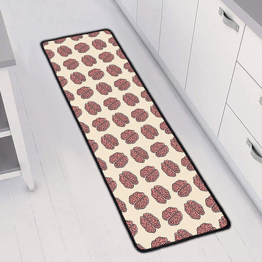 Human Brain Pattern Print Long Kitchen Mat