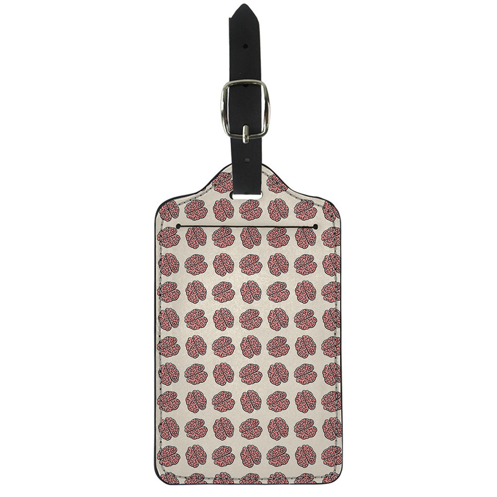 Human Brain Pattern Print Luggage Tag