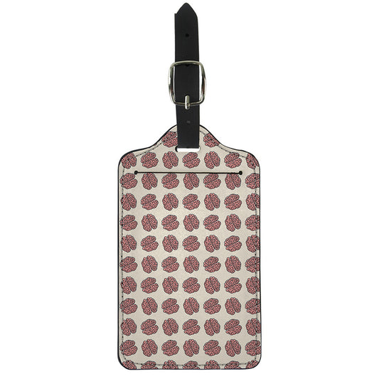 Human Brain Pattern Print Luggage Tag