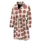 Human Brain Pattern Print Men's Bathrobe