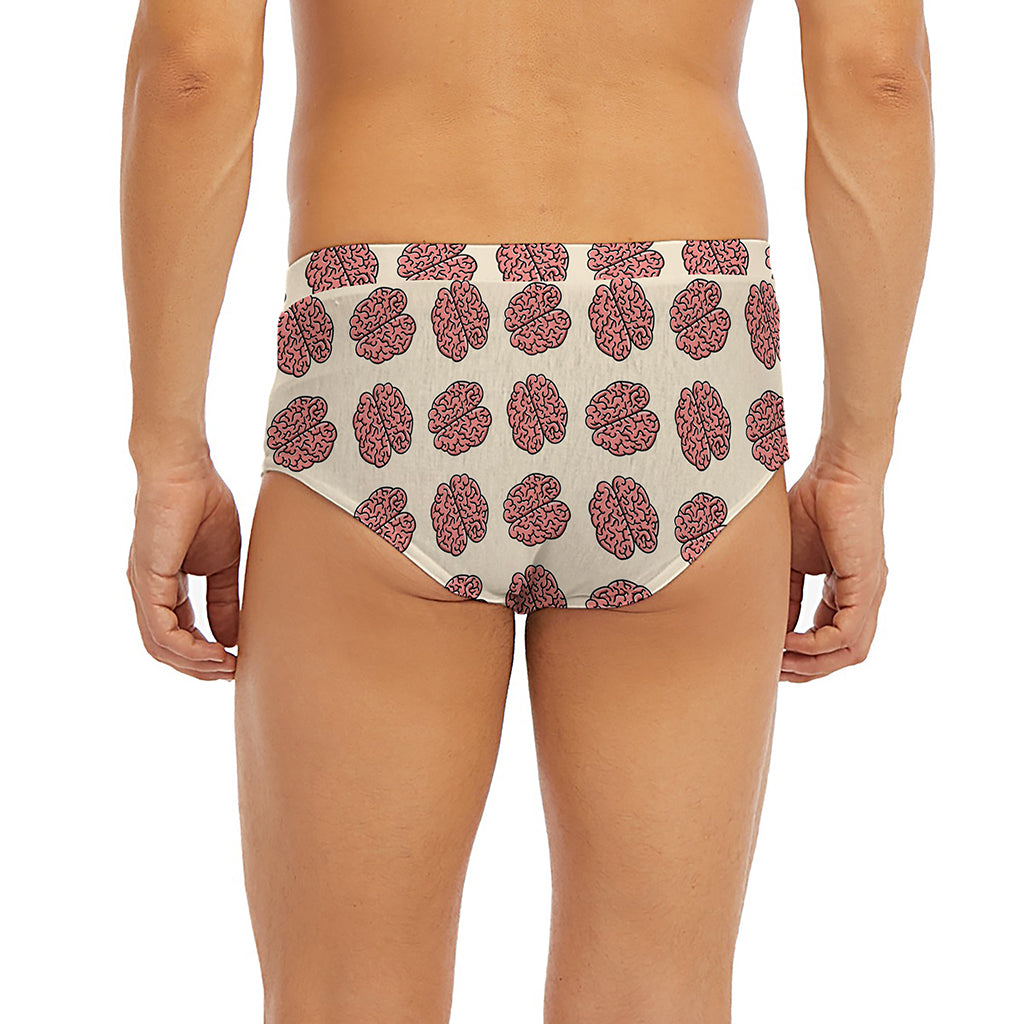 Human Brain Pattern Print Men's Briefs