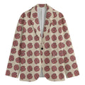 Human Brain Pattern Print Men's Cotton Blazer