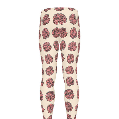Human Brain Pattern Print Men's leggings