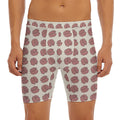 Human Brain Pattern Print Men's Long Boxer Briefs