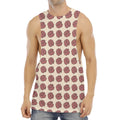 Human Brain Pattern Print Men's Muscle Tank Top