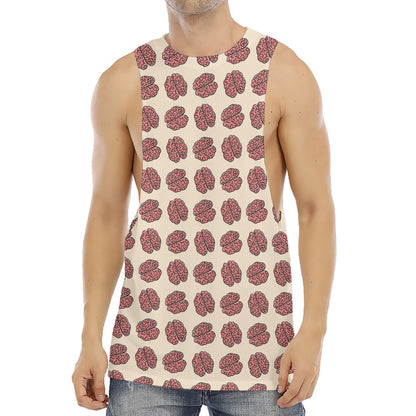 Human Brain Pattern Print Men's Muscle Tank Top