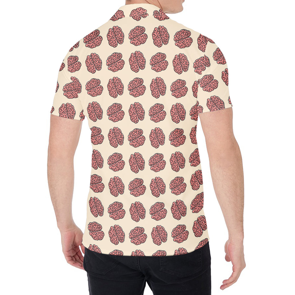 Human Brain Pattern Print Men's Shirt