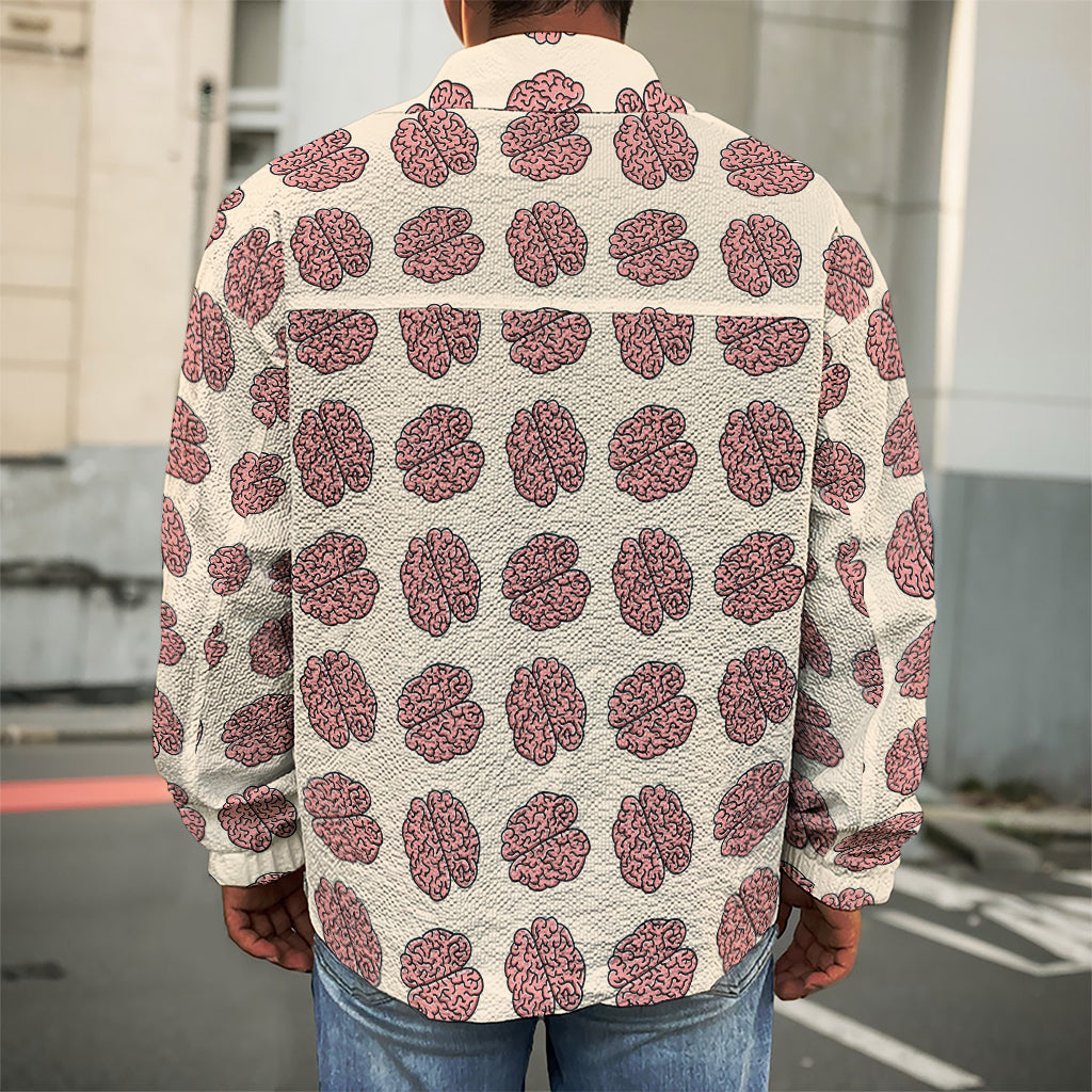 Human Brain Pattern Print Men's Shirt Jacket