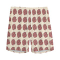 Human Brain Pattern Print Men's Athletic Shorts