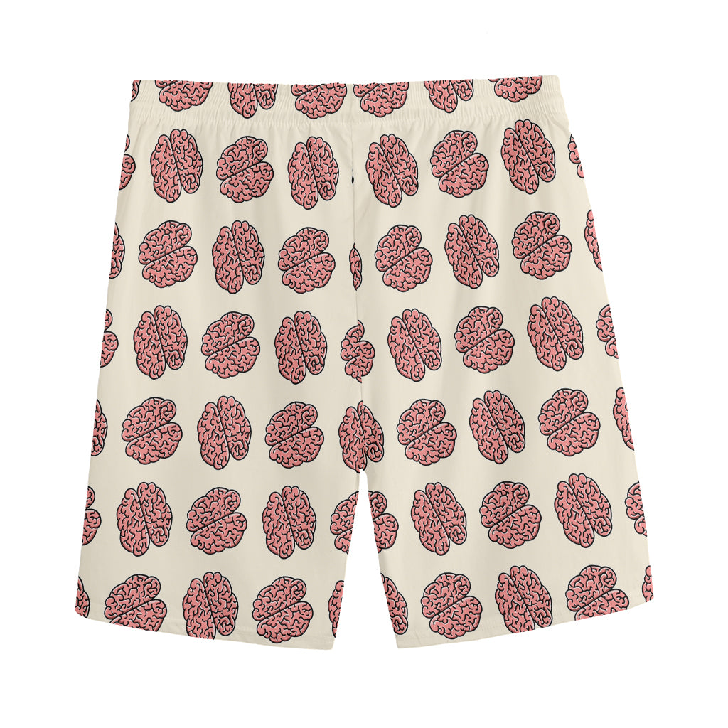 Human Brain Pattern Print Men's Sports Shorts