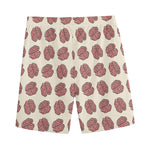 Human Brain Pattern Print Men's Sports Shorts