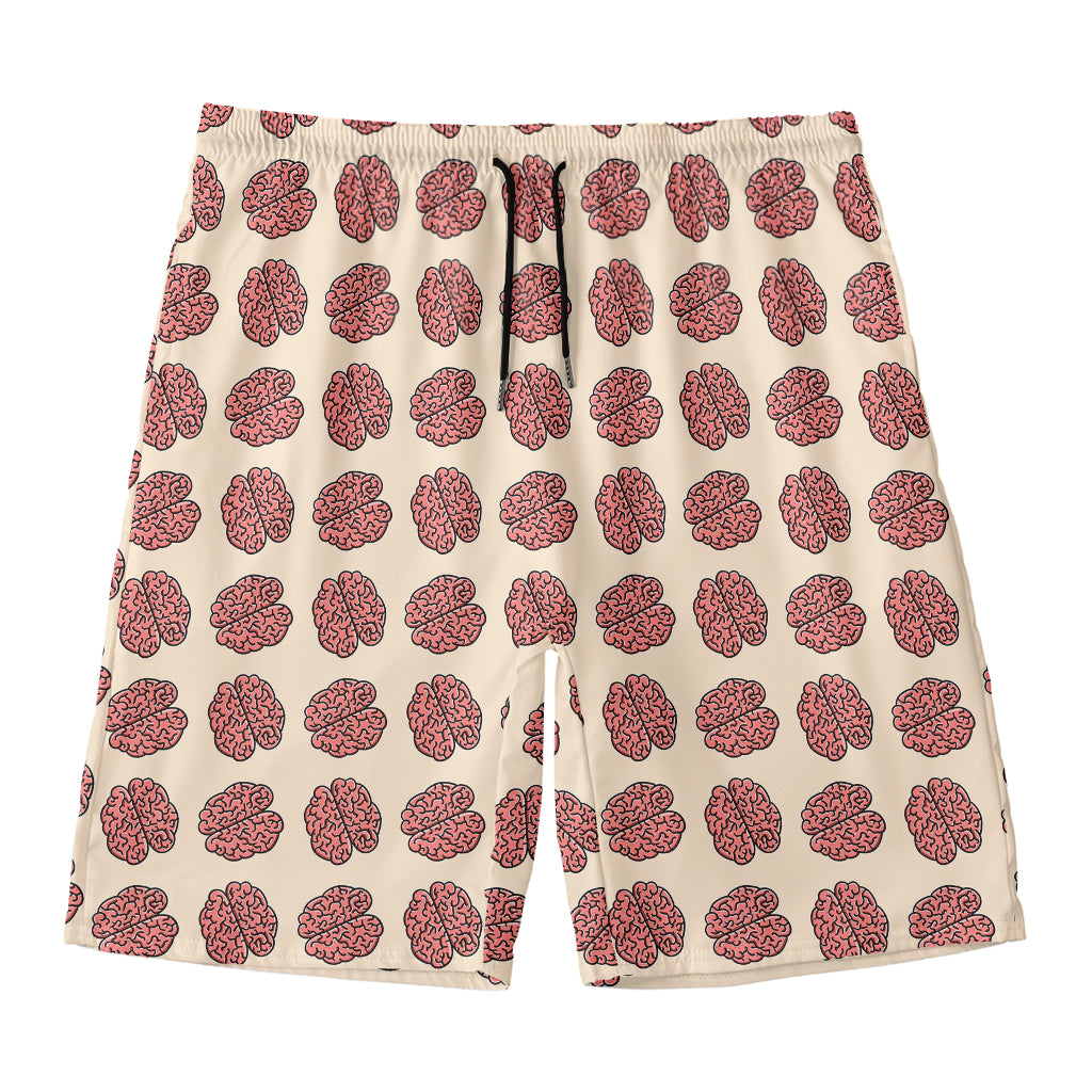 Human Brain Pattern Print Men's Swim Trunks