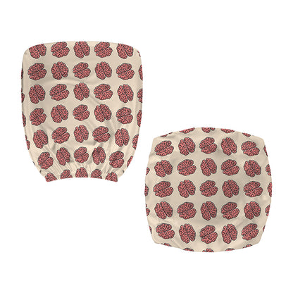 Human Brain Pattern Print Office Chair Cover
