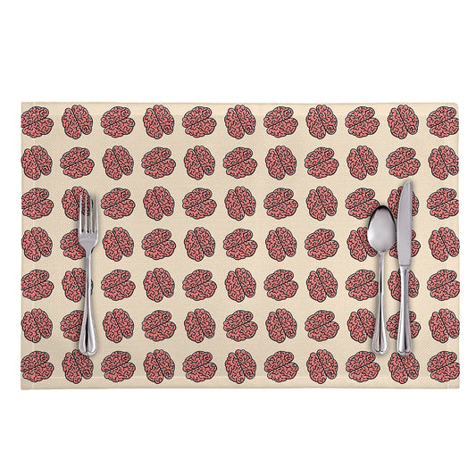 Human Brain Pattern Print Placemat