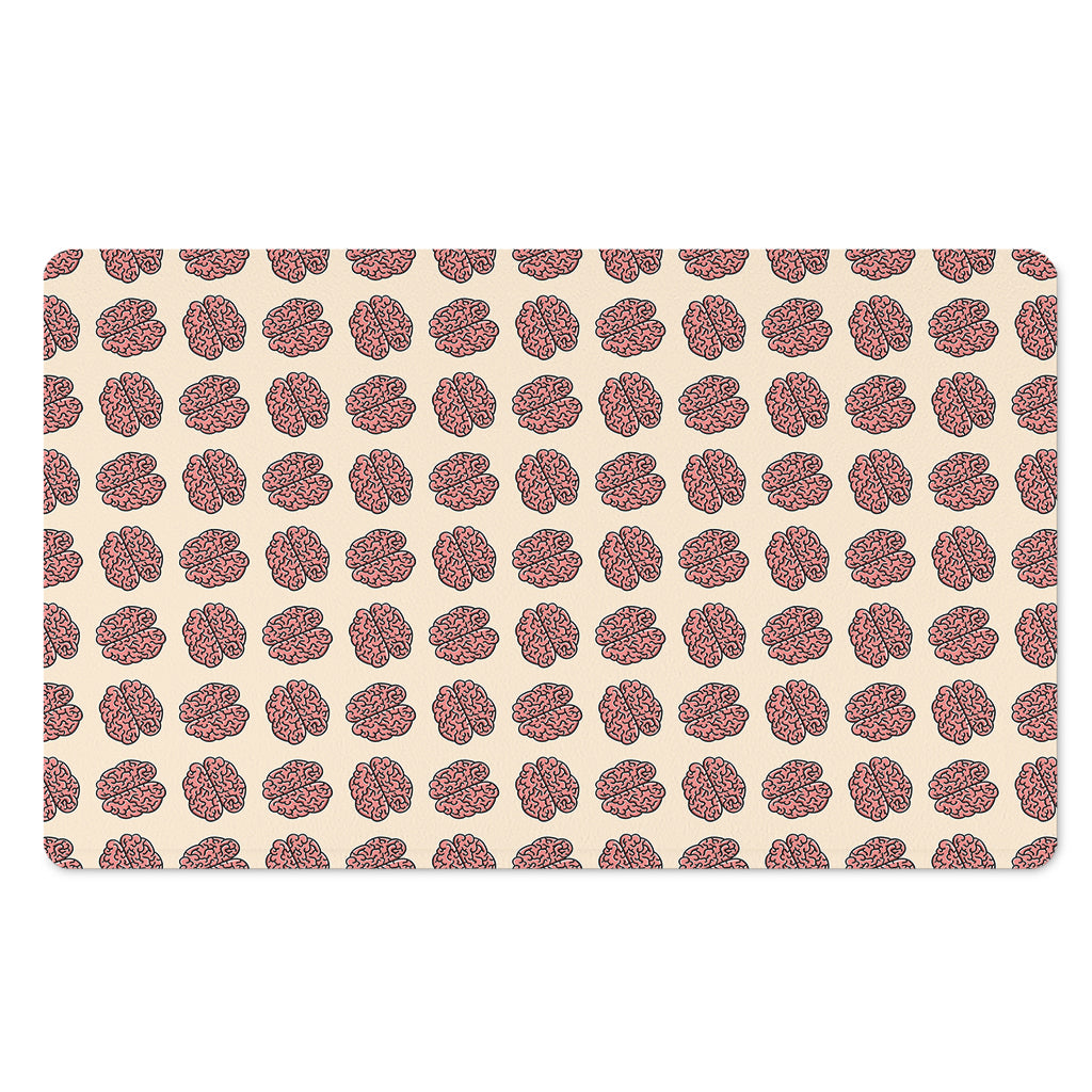 Human Brain Pattern Print Polyester Doormat