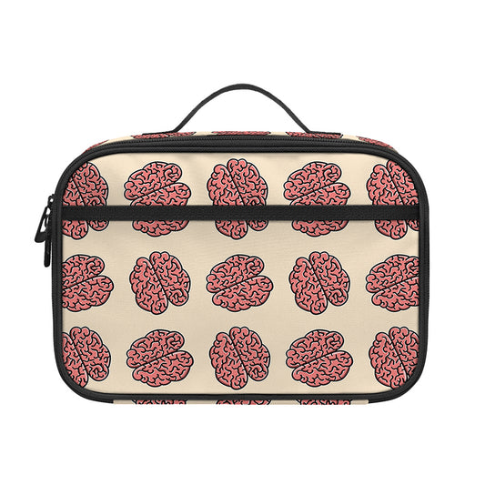 Human Brain Pattern Print Portable Lunch Bag