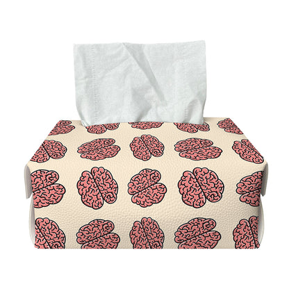 Human Brain Pattern Print Rectangle Tissue Box Cover