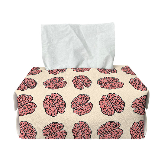 Human Brain Pattern Print Rectangle Tissue Box Cover
