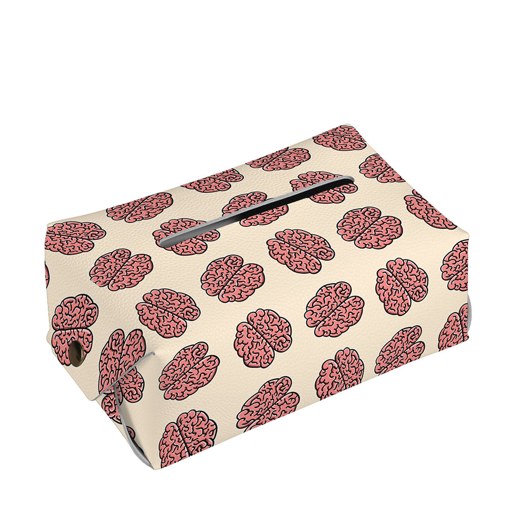 Human Brain Pattern Print Rectangle Tissue Box Cover