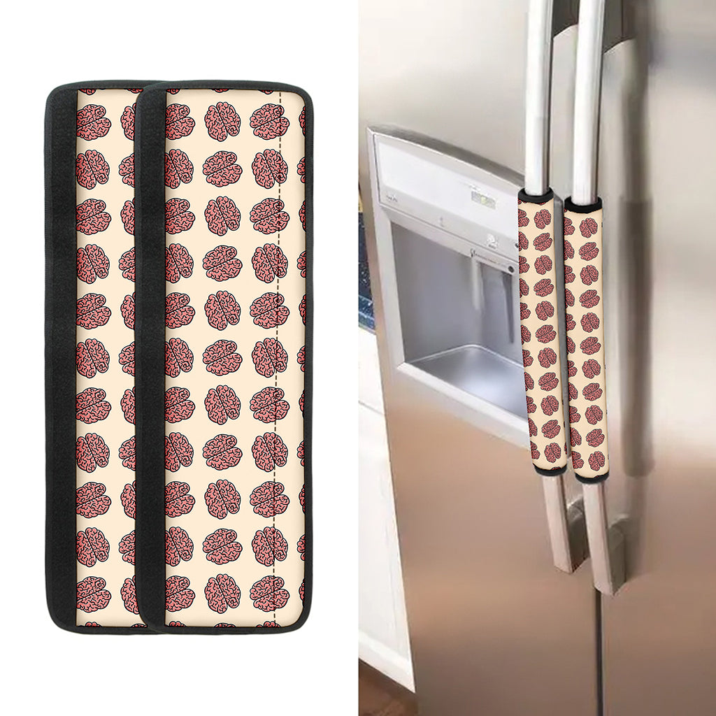 Human Brain Pattern Print Refrigerator Handle Covers