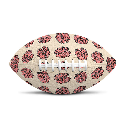 Human Brain Pattern Print Rugby Ball