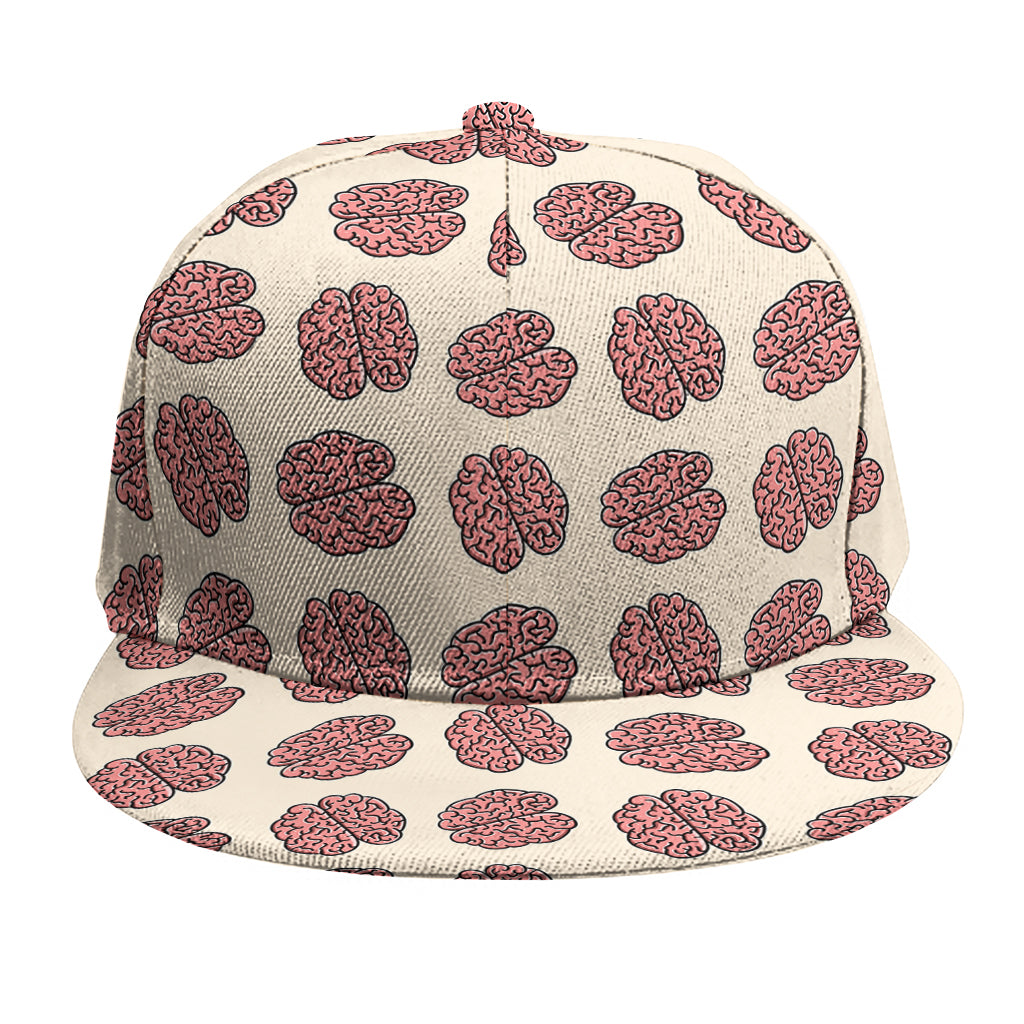 Human Brain Pattern Print Snapback Cap