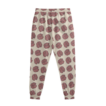 Human Brain Pattern Print Sweatpants