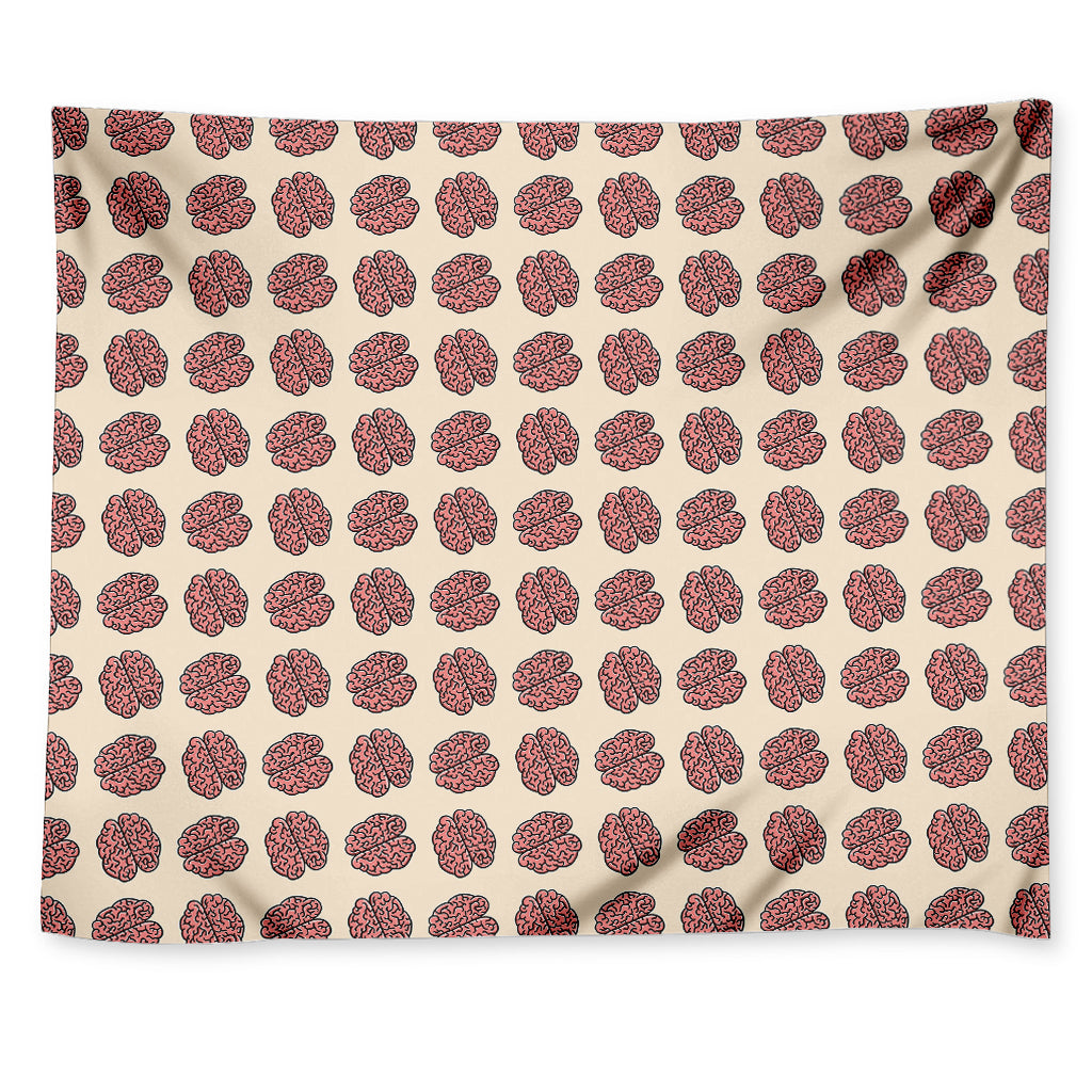 Human Brain Pattern Print Tapestry