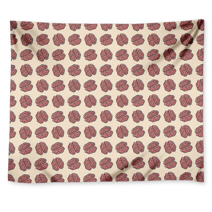 Human Brain Pattern Print Tapestry