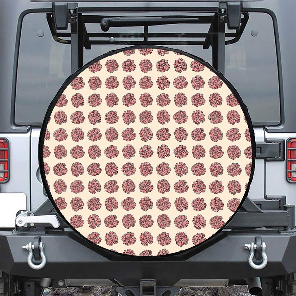Human Brain Pattern Print Tire Cover