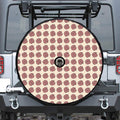 Human Brain Pattern Print Tire Cover With Camera Hole