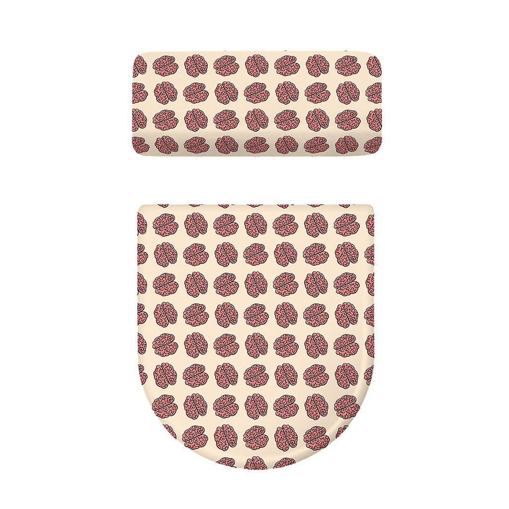 Human Brain Pattern Print Toilet Lid And Tank Cover Set