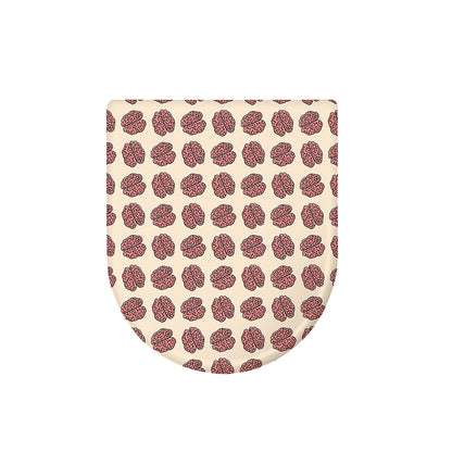 Human Brain Pattern Print Toilet Lid Cover