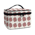 Human Brain Pattern Print Travel Makeup Bag