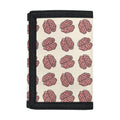 Human Brain Pattern Print Trifold Wallet