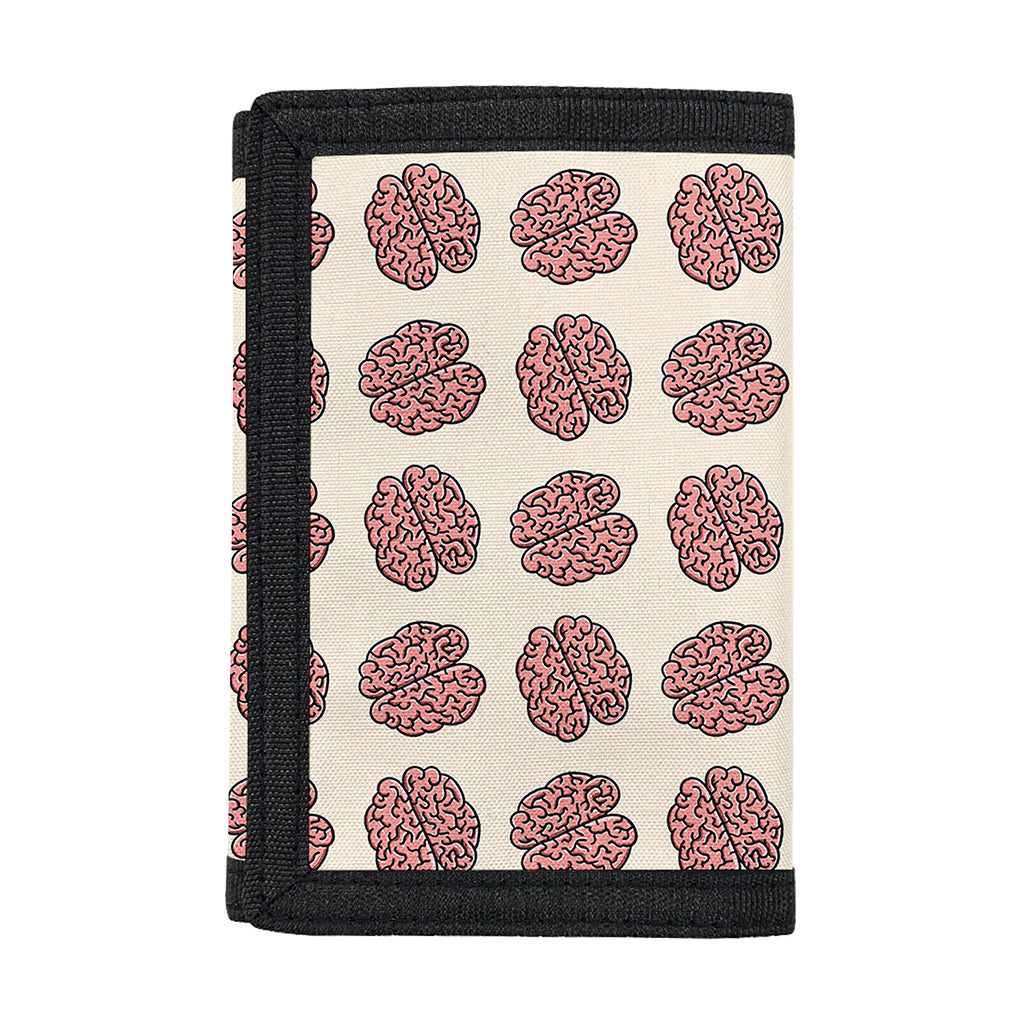 Human Brain Pattern Print Trifold Wallet