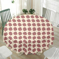 Human Brain Pattern Print Waterproof Round Tablecloth