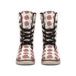 Human Brain Pattern Print Winter Boots