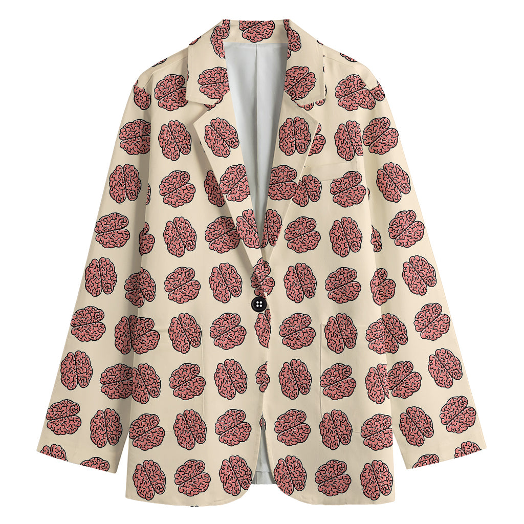 Human Brain Pattern Print Women's Blazer