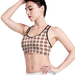 Human Brain Pattern Print Women's Sports Bra