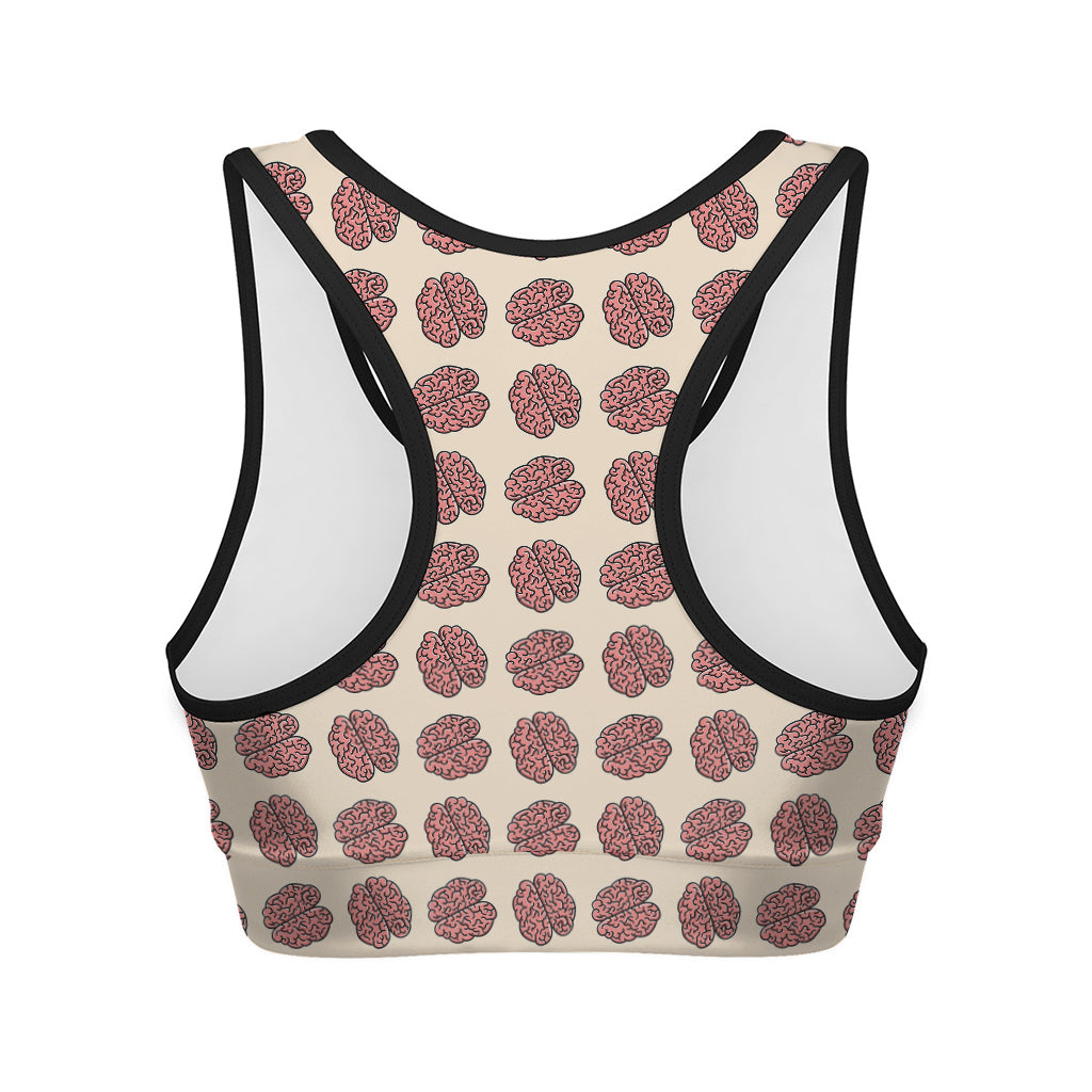 Human Brain Pattern Print Women's Sports Bra