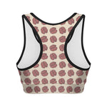 Human Brain Pattern Print Women's Sports Bra