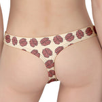 Human Brain Pattern Print Women's Thong