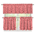 Human Brain Print 3 Piece Kitchen Curtains