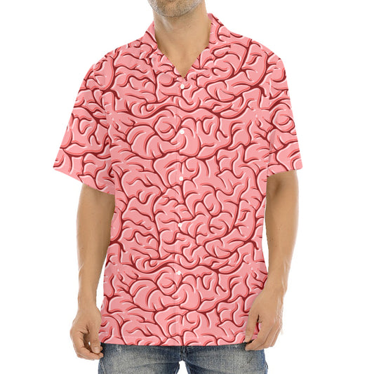 Human Brain Print Aloha Shirt