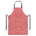 Human Brain Print Bib Apron With Pocket
