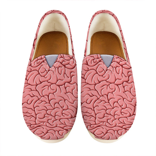 Human Brain Print Casual Shoes