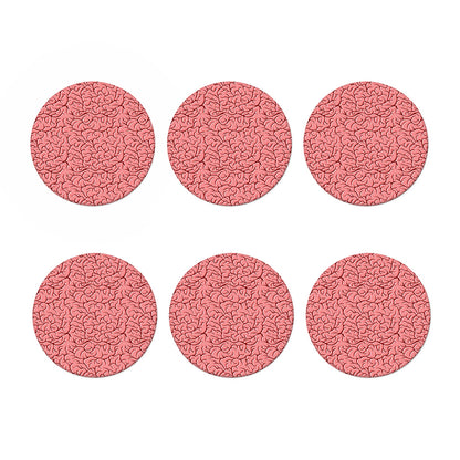 Human Brain Print Coaster Set