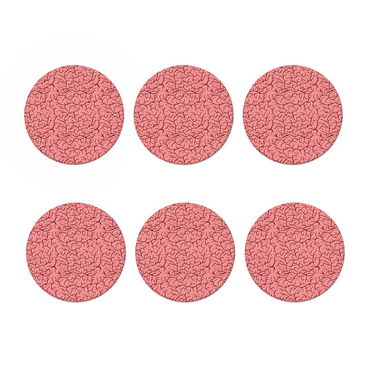 Human Brain Print Coaster Set