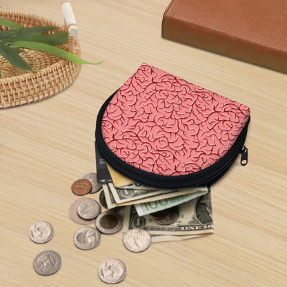 Human Brain Print Coin Purse